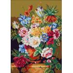 Πίνακας Κεντήματος ''Λουλούδια" διάσταση 35 x 50 cm 14.836 Gobelin-Diamant